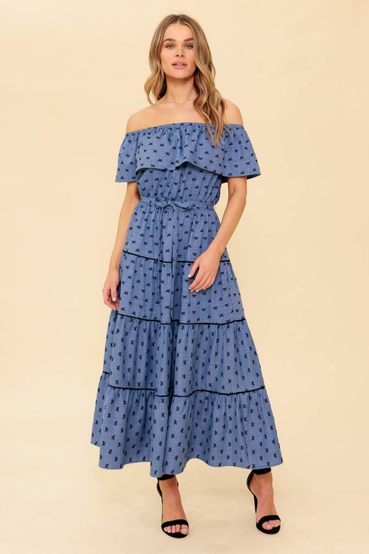 YOU'RE UNFORGETTABLE WOVEN MDI DRESS