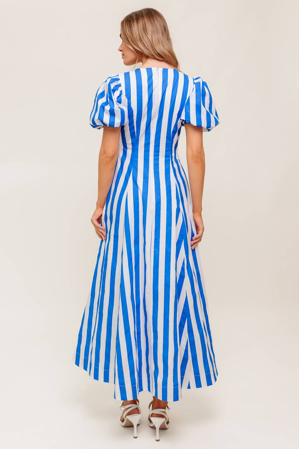 SERENITY TOUCH WOVEN MIDI DRESS