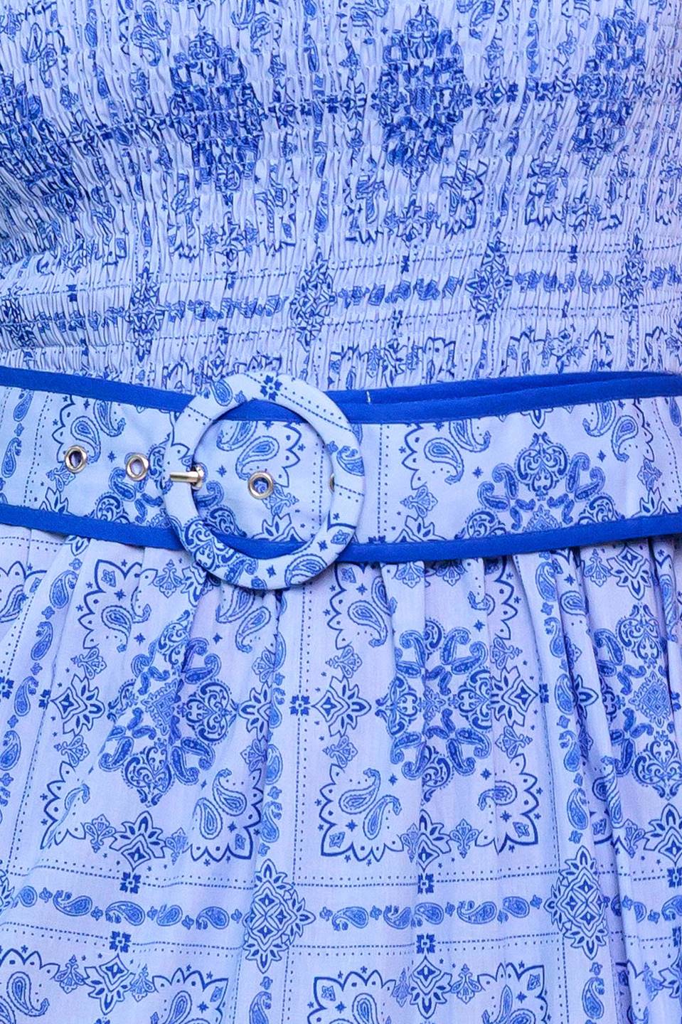 WAVES AND WHIMSY WOVEN MAXI DRESS