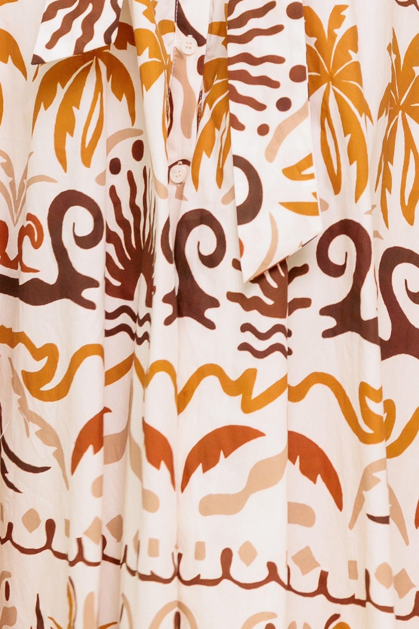 TROPICANA SUNSET WOVEN MIDI DRESS