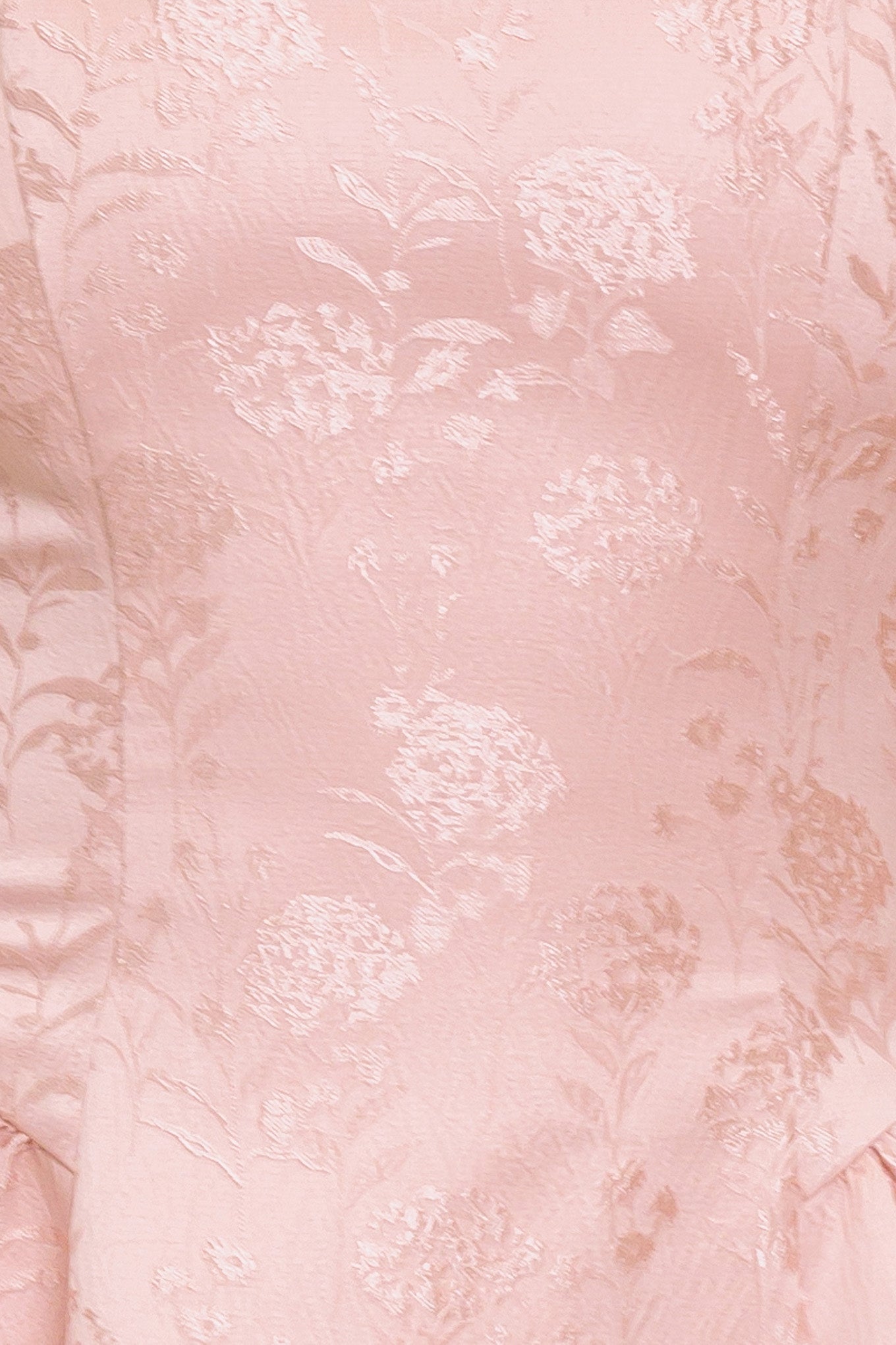 SWEET BLOOM WOVEN JACQUARD SATIN MINI DRESS