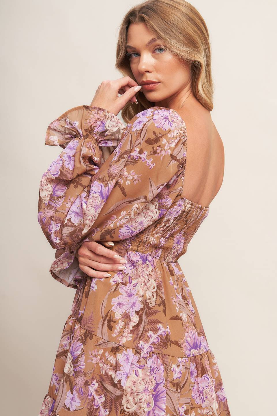 WESTERN GARDEN GIRL WOVEN MINI DRESS