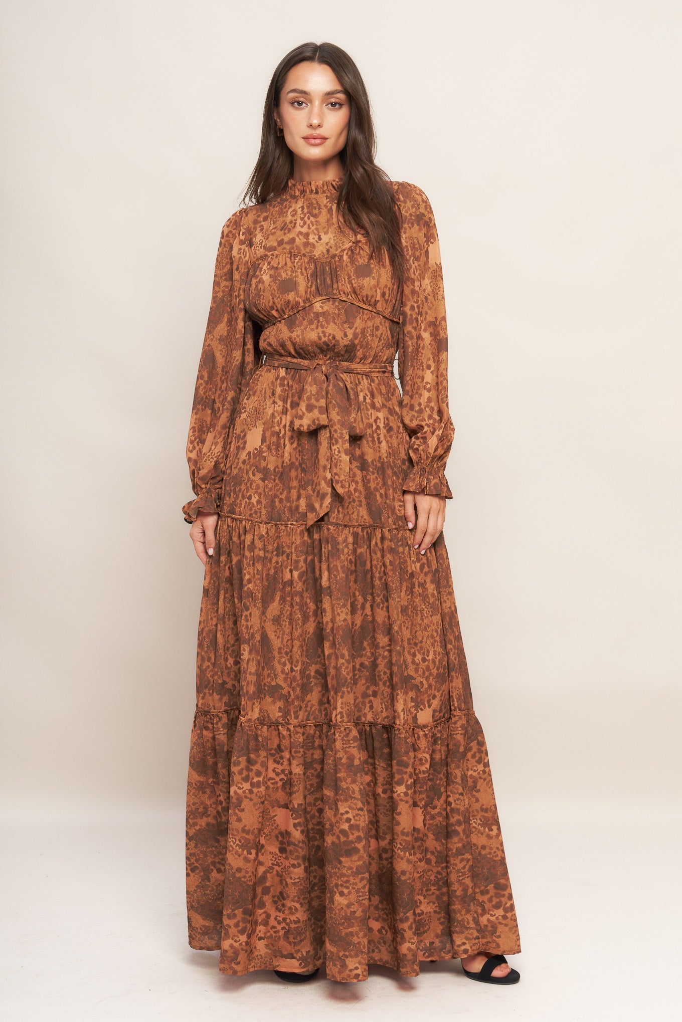 NOMAD'S WHISPER WOVEN MAXI DRESS