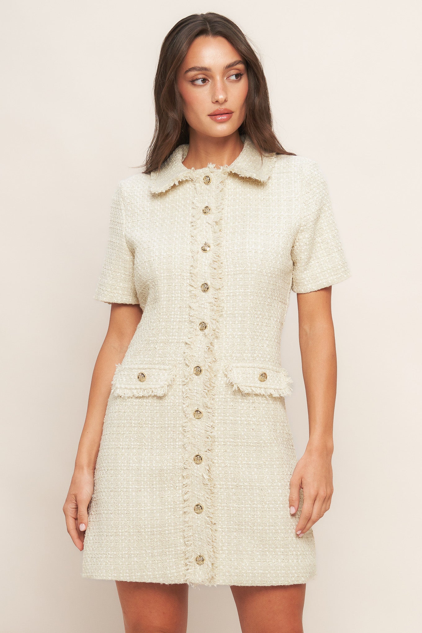 BOUCLÉ AFFAIR TWEED MINI DRESS