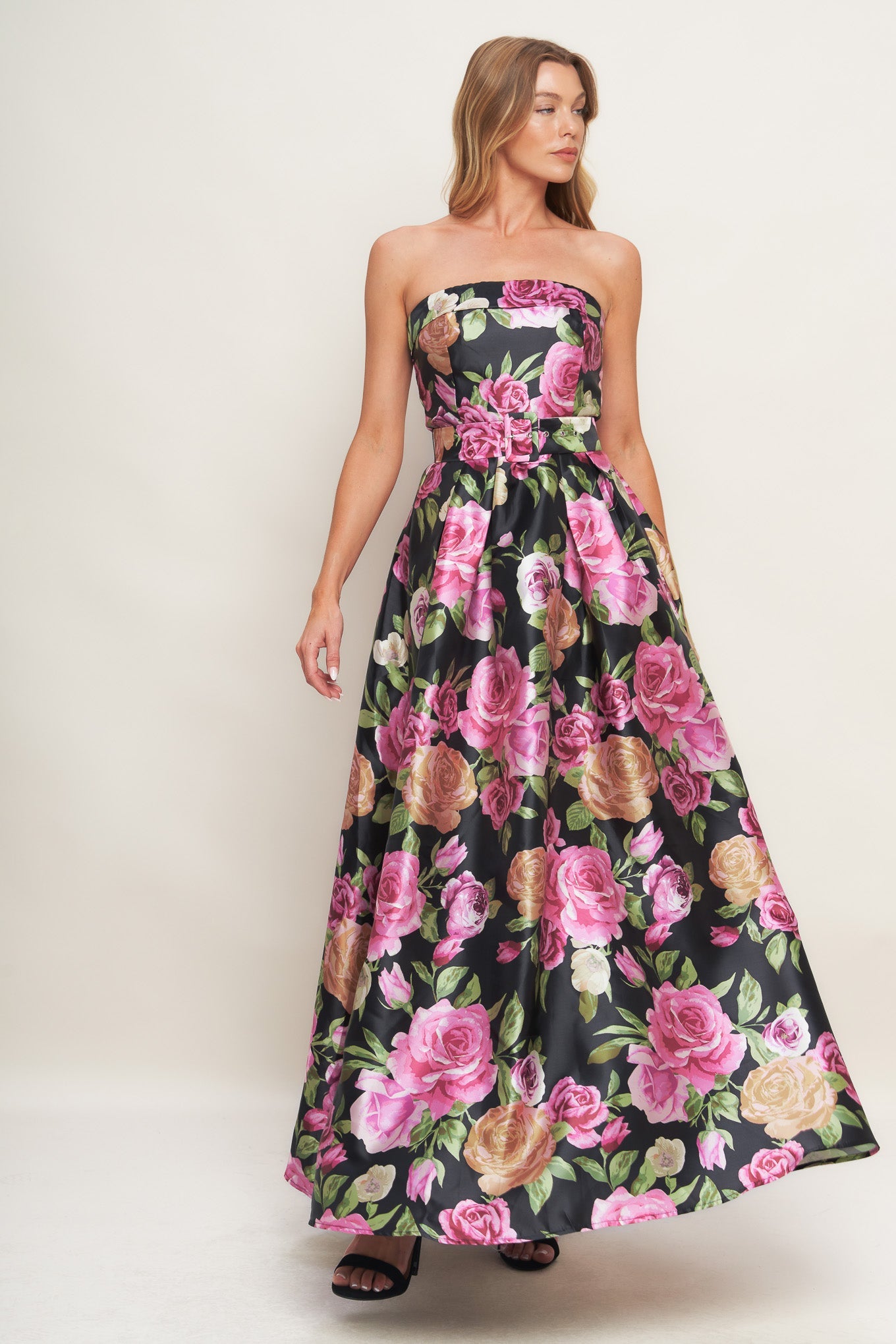 GLAMOUR GARDEN WOVEN MAXI DRESS