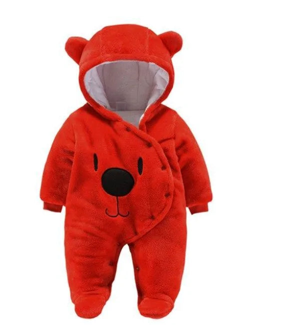 Bear Hooded Jumpsuit Baby - # BAAA21110017