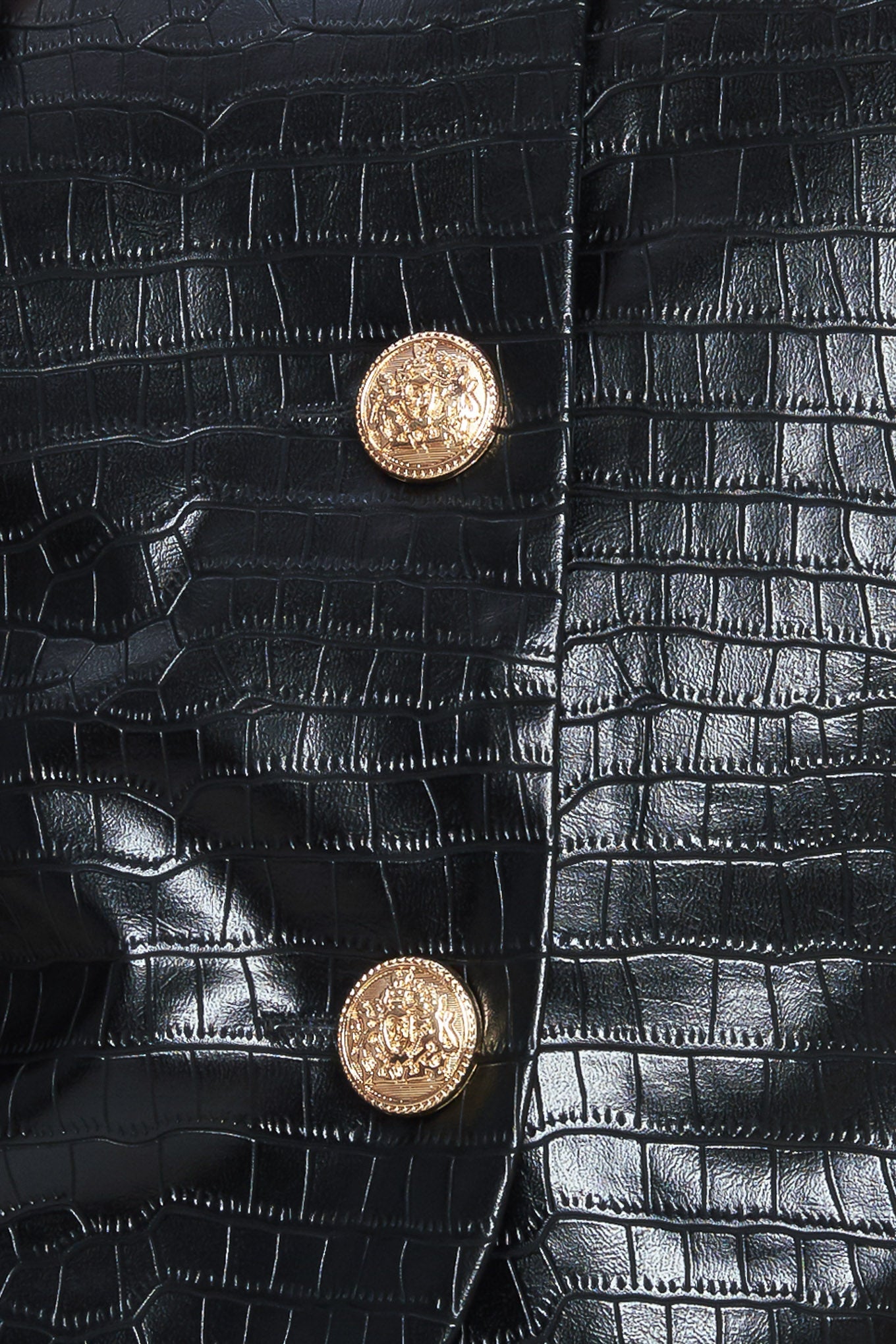 AT THE START FAUX LEATHER BOLERO JACKET