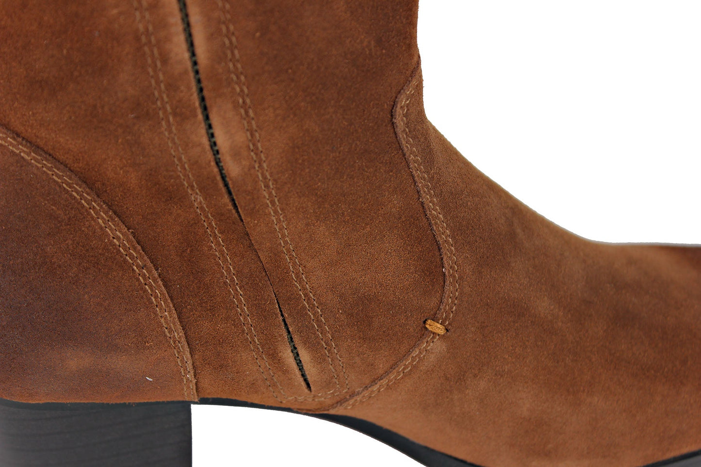 Suede High Heel Chelsea Boots