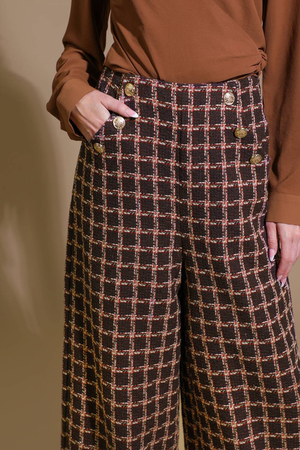 SHOW YOU OFF TWEED PANTS