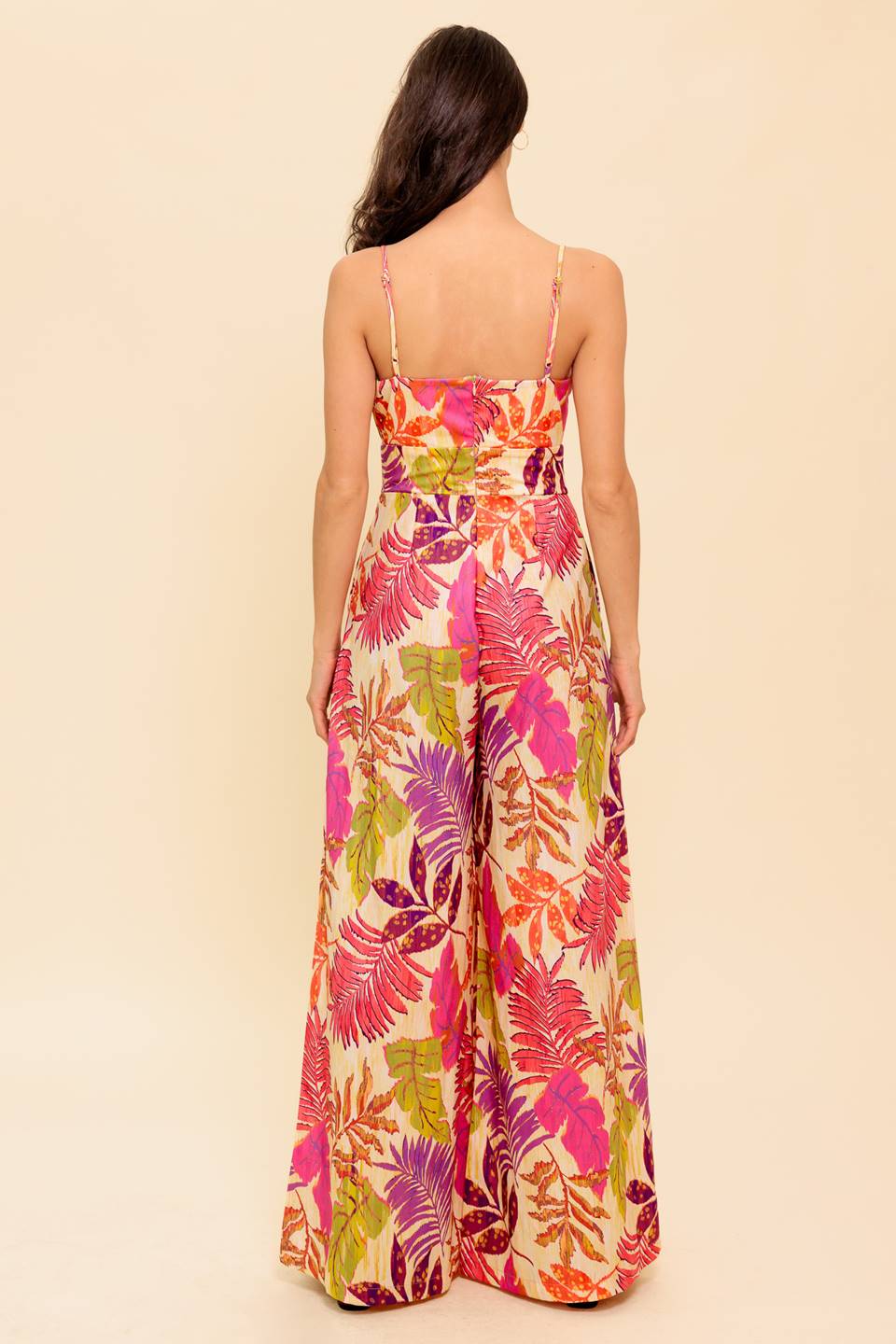 SAFE HAVEN PINK WOVEN JUMPSUIT