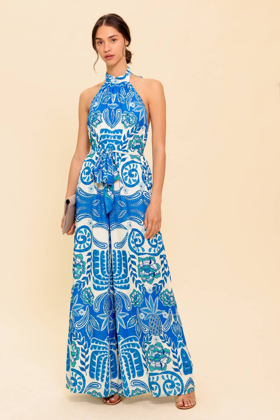 CROSS YOUR MIND WOVEN JUMPSUIT