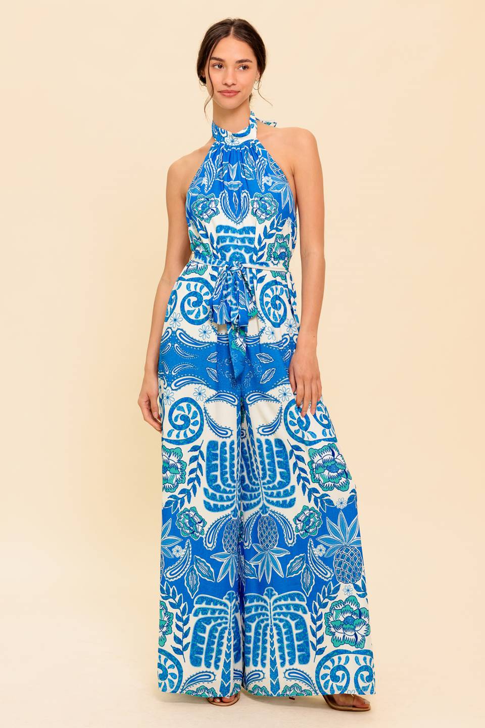 CROSS YOUR MIND WOVEN JUMPSUIT