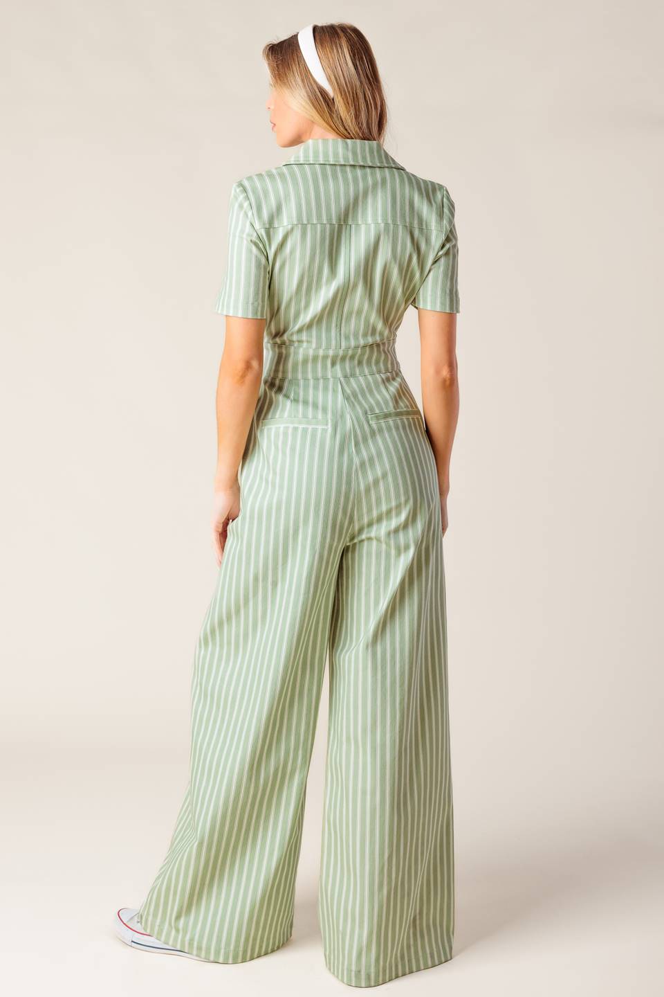 COUNT ME IN OLIVE WOVEN JUMPSUIT
