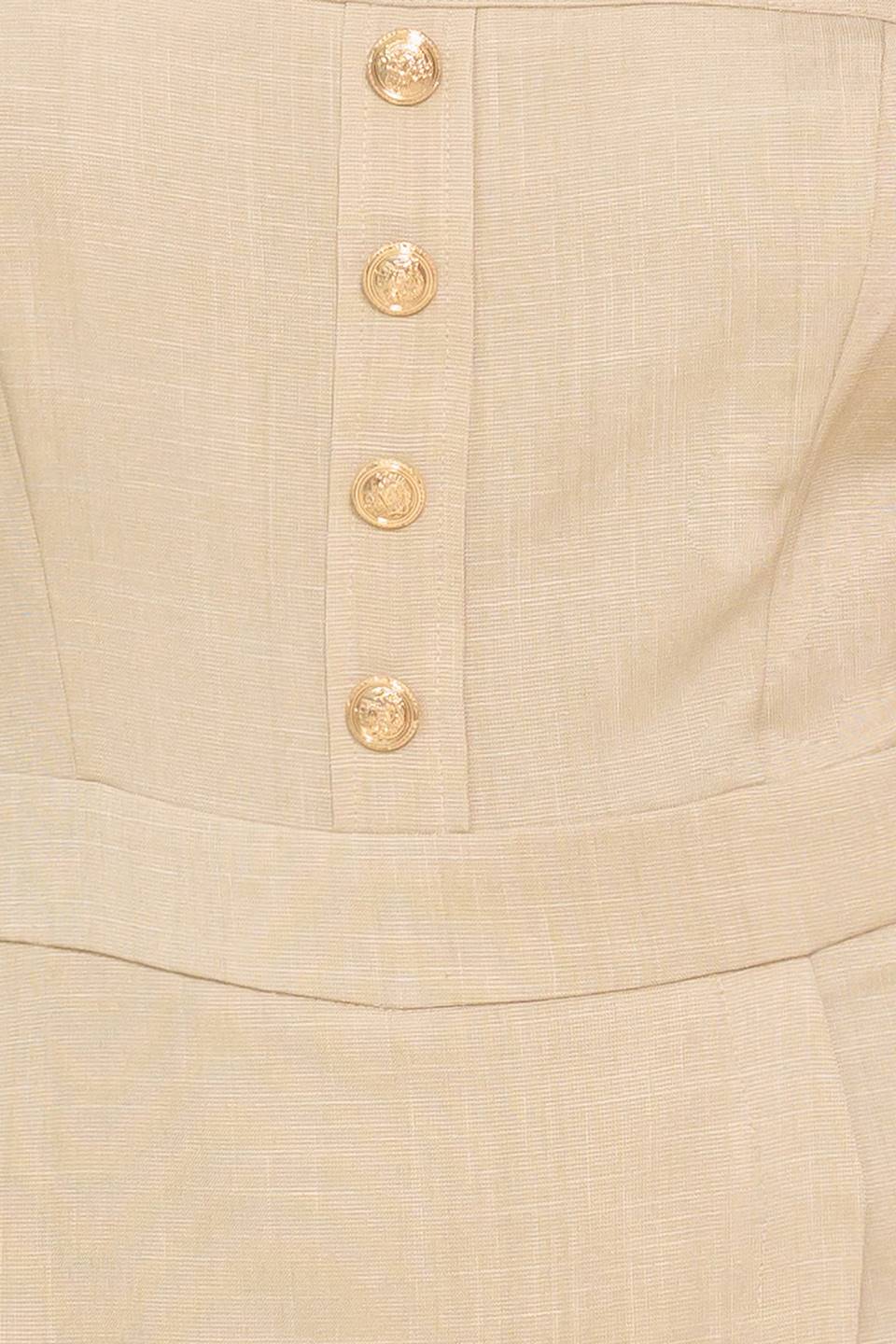 TREND ALERT KHAKI WOVEN ROMPER