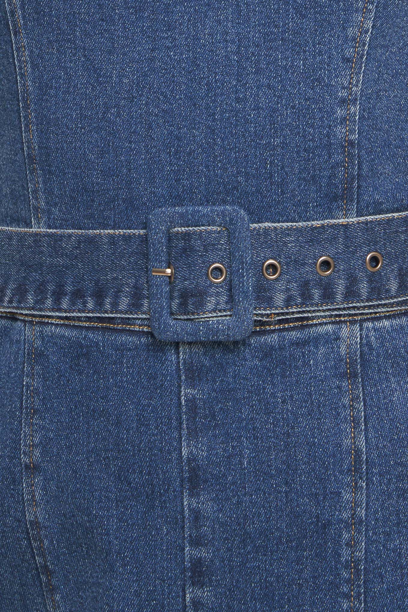 EXPERT SWEETNESS MEDIUM INDIGO DENIM JUMPSUIT