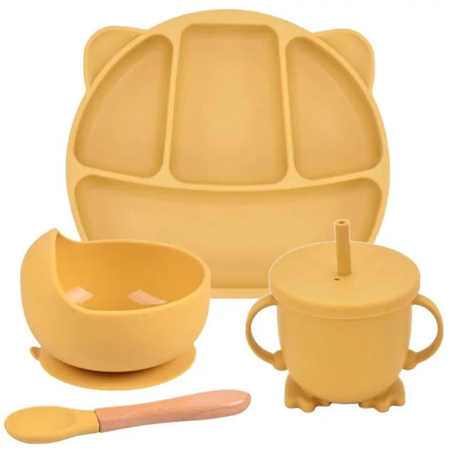 Silicone Baby Feeding Spoon Set - # BAGE21110006