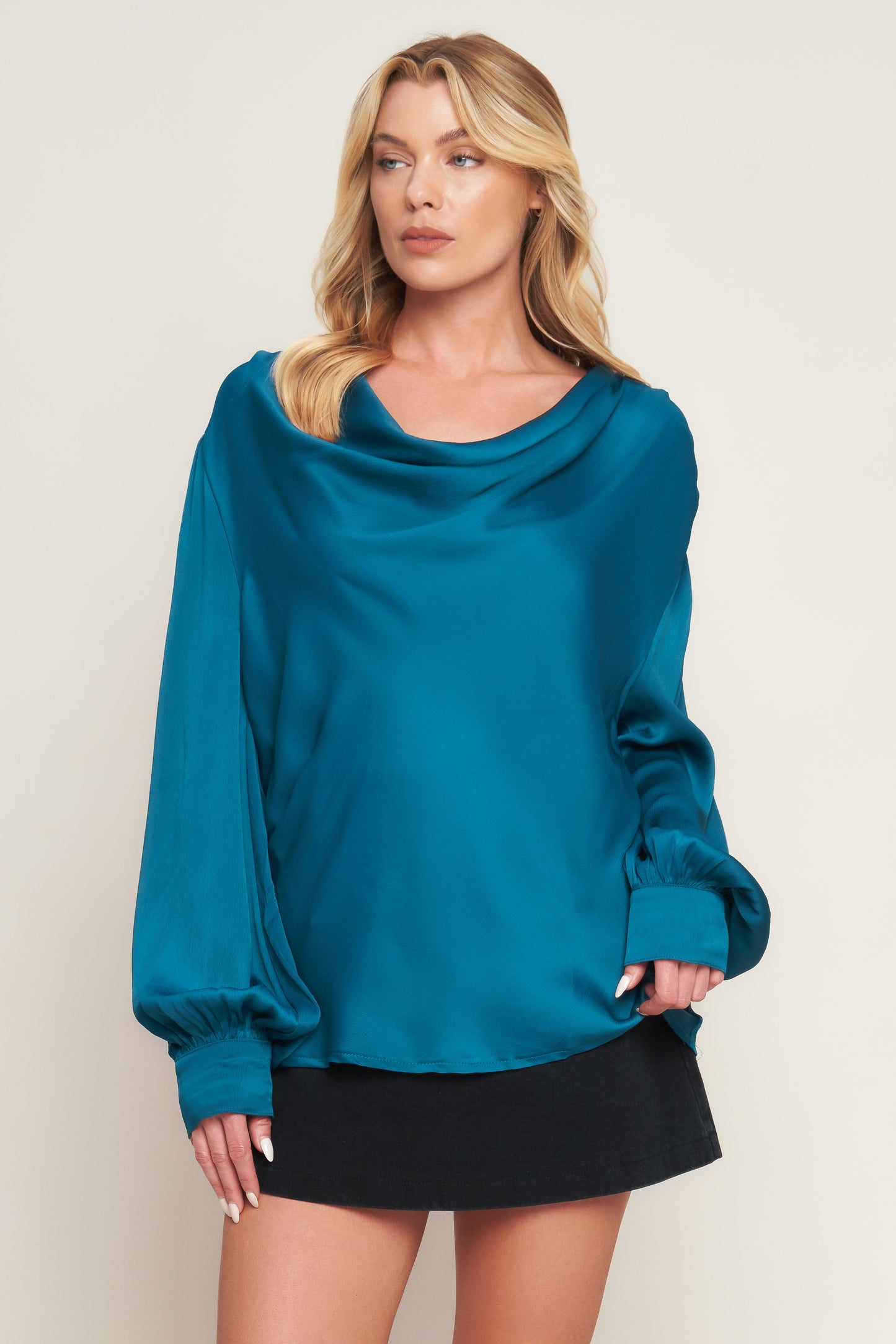 GARDEN SENSATION SATIN TOP