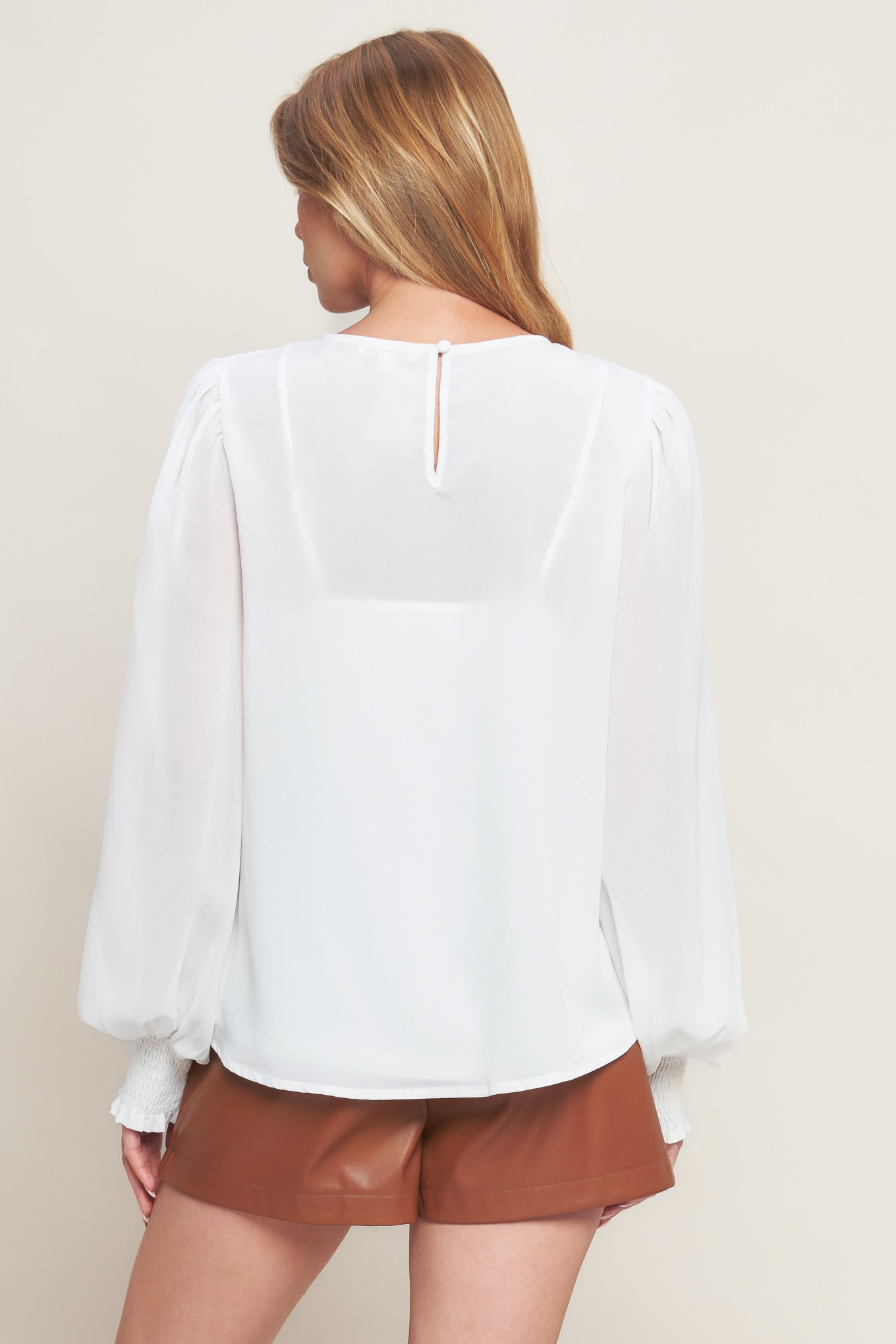 WEEKEND WANDERER WOVEN TOP