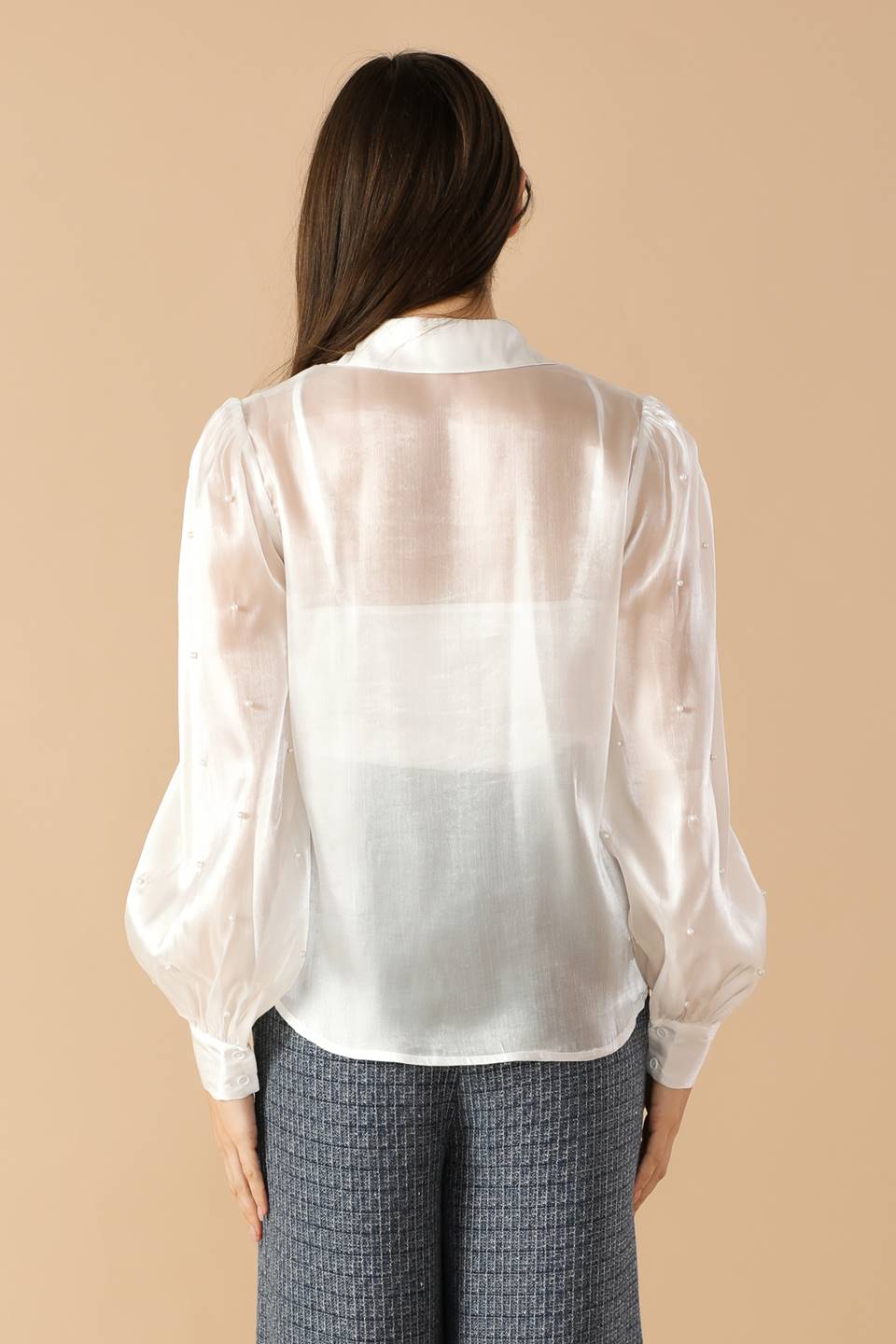 GIRL ON THE GO ORGANZA TOP