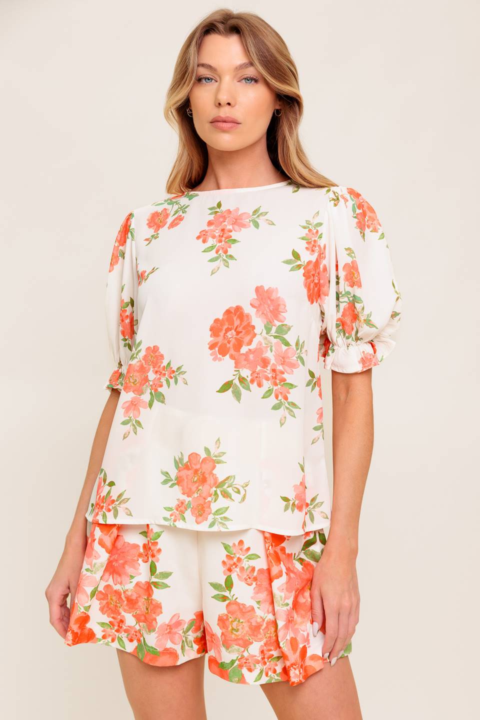 LOVELY DAYS IVORY WOVEN TOP