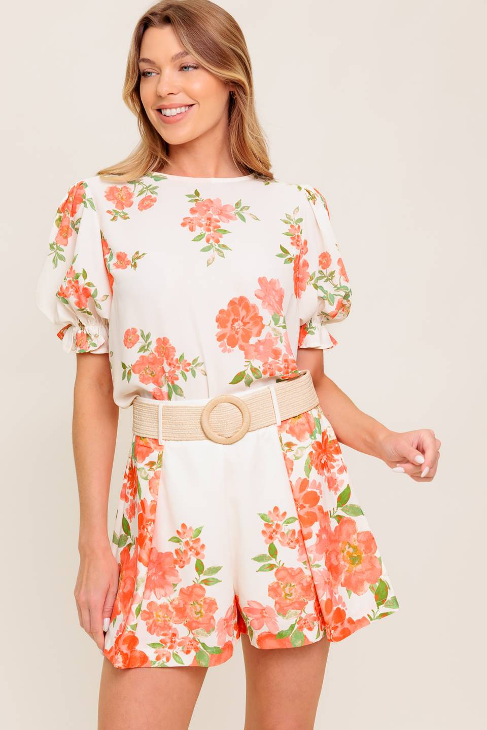 LOVELY DAYS IVORY WOVEN TOP