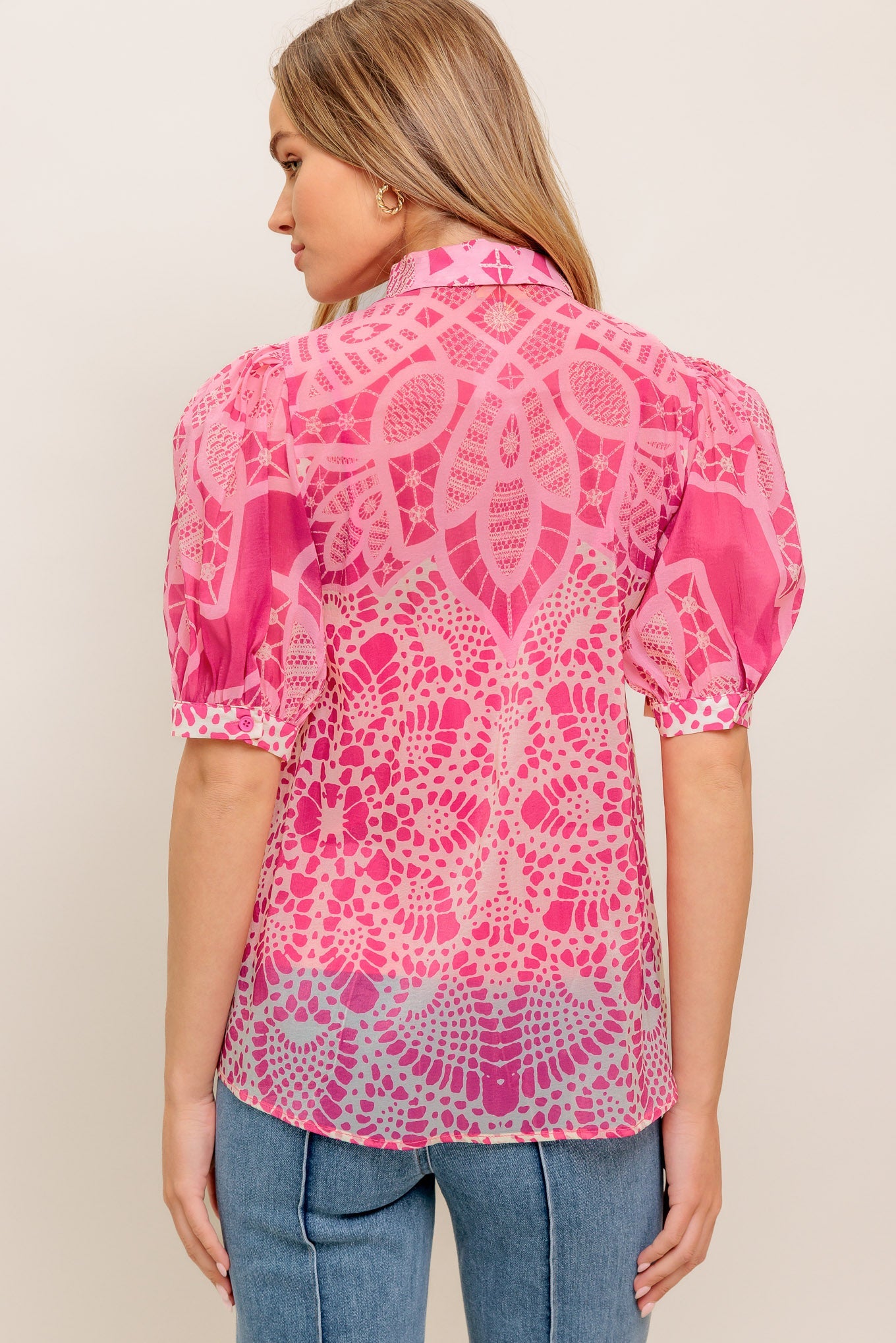 PRECIOUS HEART WOVEN TOP