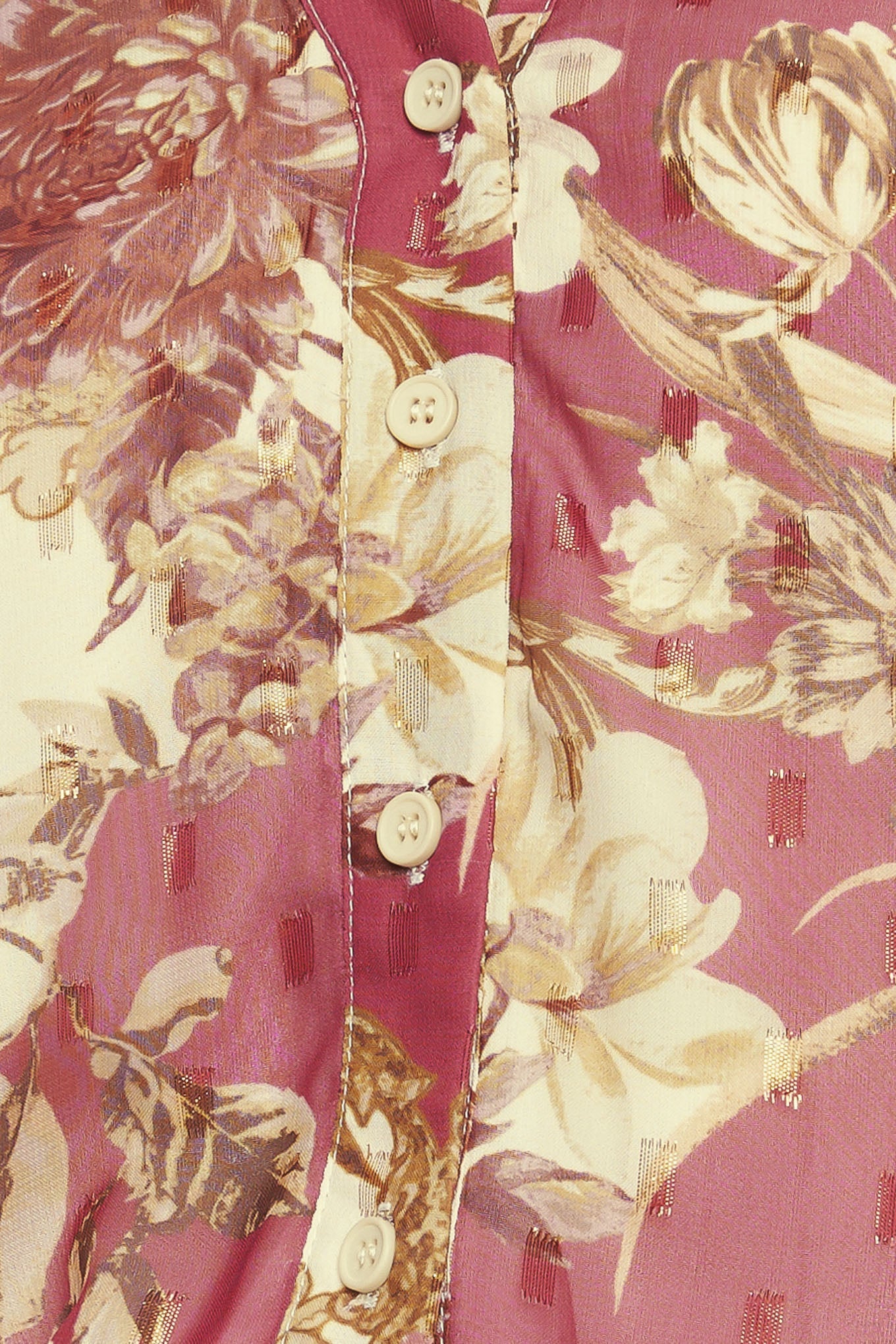 CHATEAU FLORAL WOVEN TOP