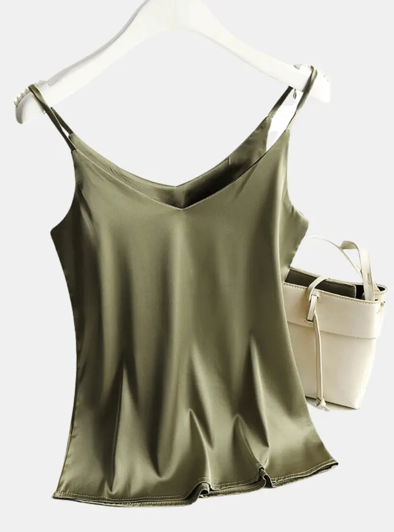 Satin Tank Top - # GIAA23510004-PRG