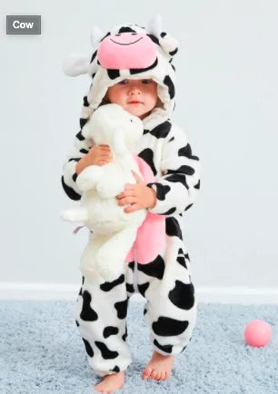 Cartoon Flannel Baby Rompers - # BAAA21110013