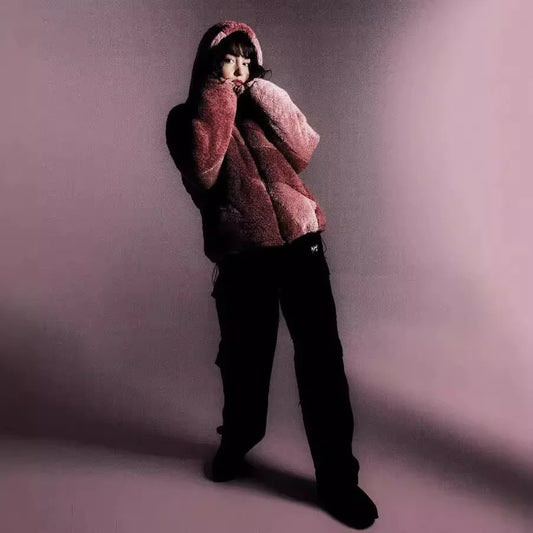 Lambswool Fluffy Zip Jacket  - # BOAA13210010