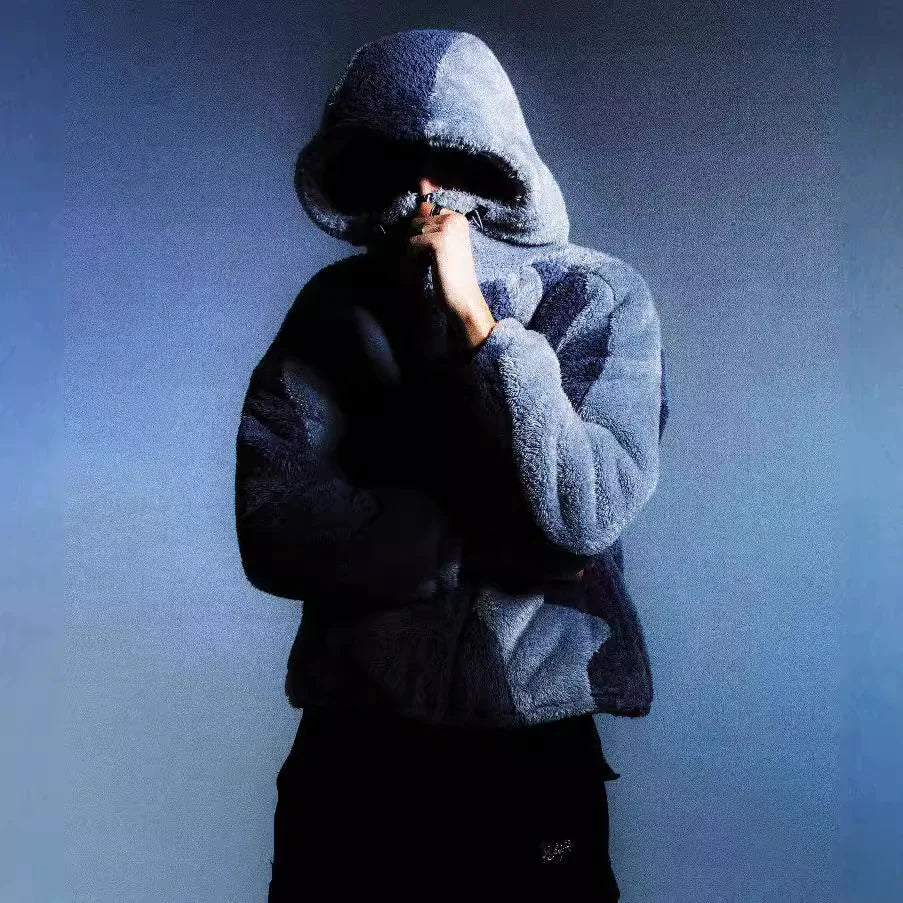 Lambswool Fluffy Zip Jacket  - # BOAA13210010