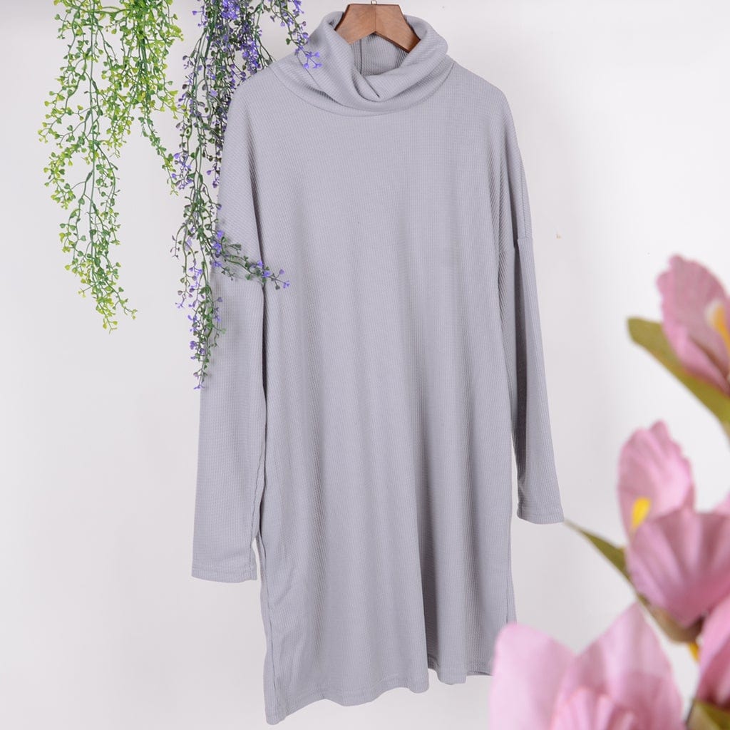 Soft Turtleneck Tunic Sweater