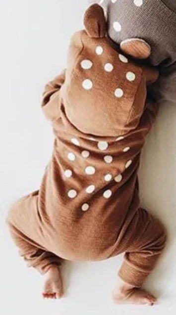 Baby Deer Hooded Jumpsuit - # BA	AA21110012