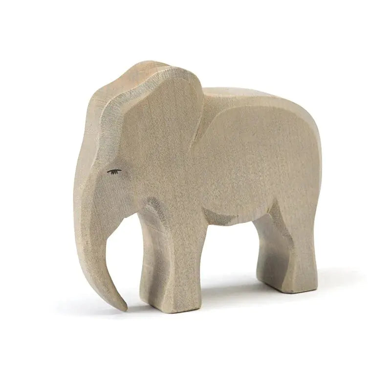 Wooden Animal Figures Handcrafted Elephant Lion Giraffe Toys - # BOT&G512610002