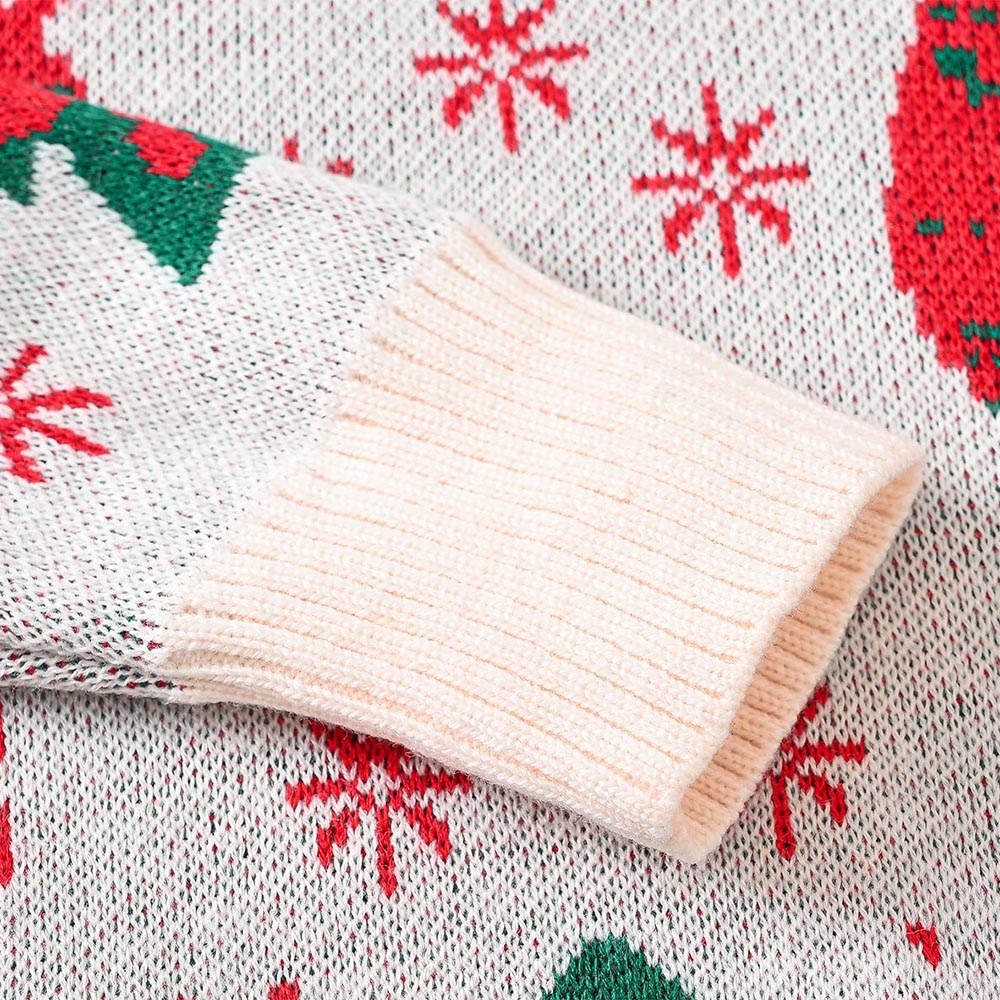 Kids Reindeer Jacquard Christmas Holiday Sweater | NCS