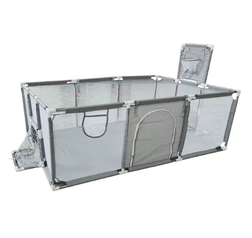 IMBABY Baby Playpen – Safety Barrier with Balls Pool, Basketball & Football for Kids - # BOT&G511510001