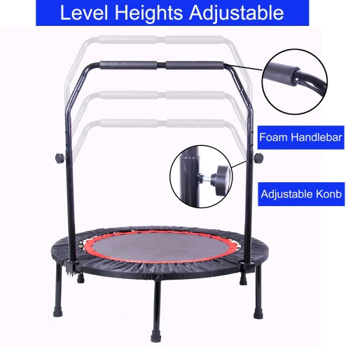 40-Inch Indoor Fitness Trampoline with Safety Pad - # BOT&G33510001