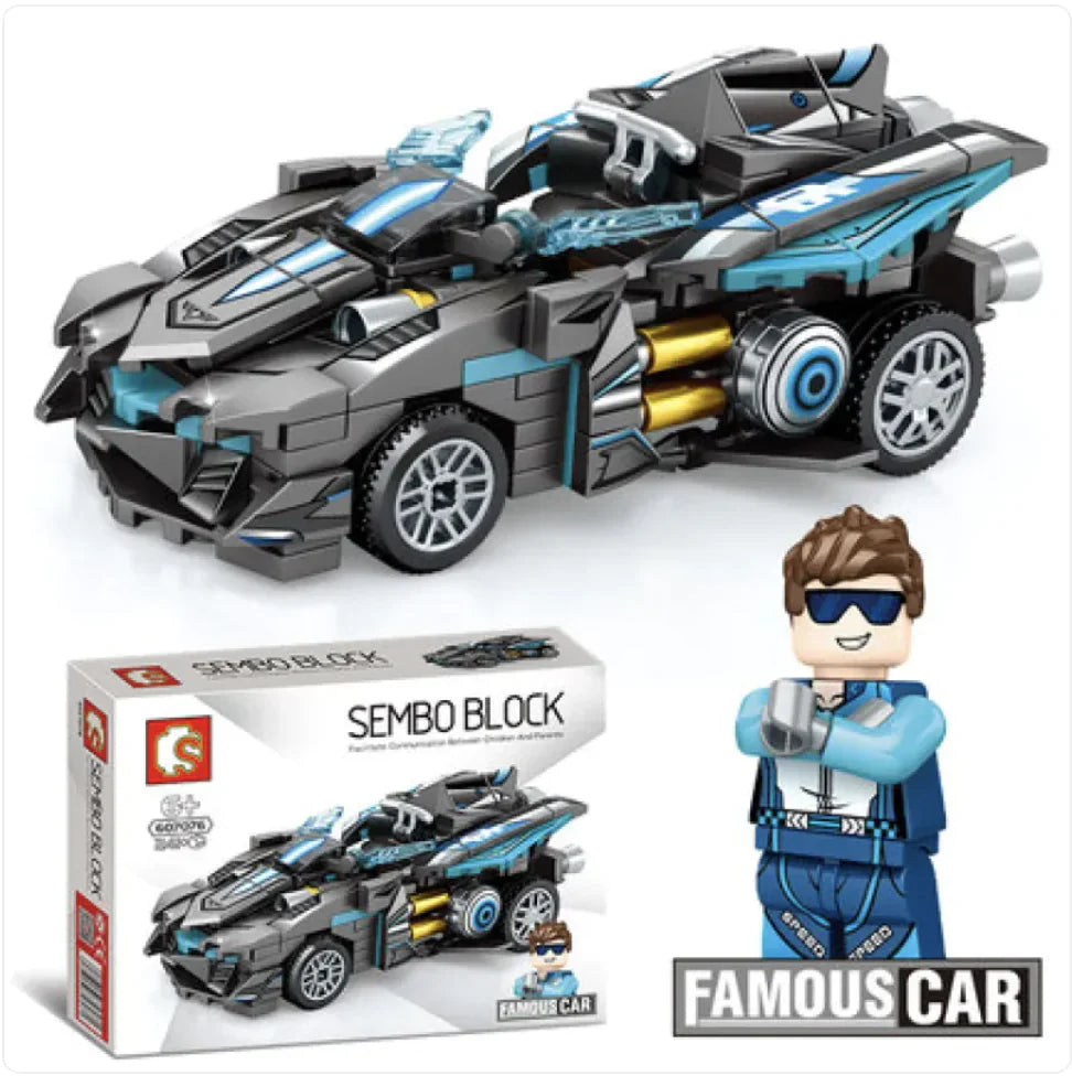 City Racing Building Blocks Set - Educational Car Story Toys for Children - # BOT&G52710007