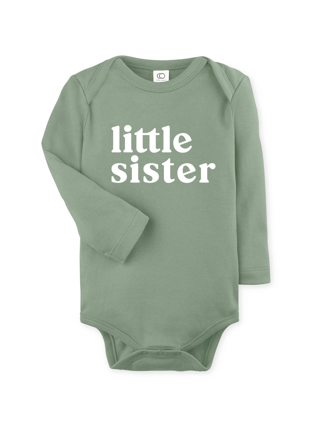 Little Sister Organic Cotton bodysuit (Serif)