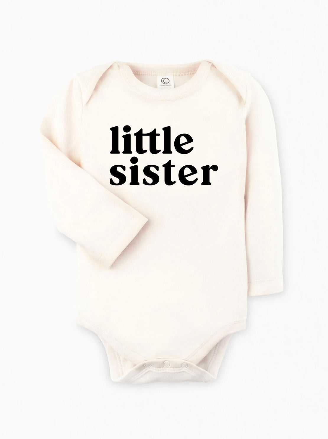Little Sister Organic Cotton bodysuit (Serif)