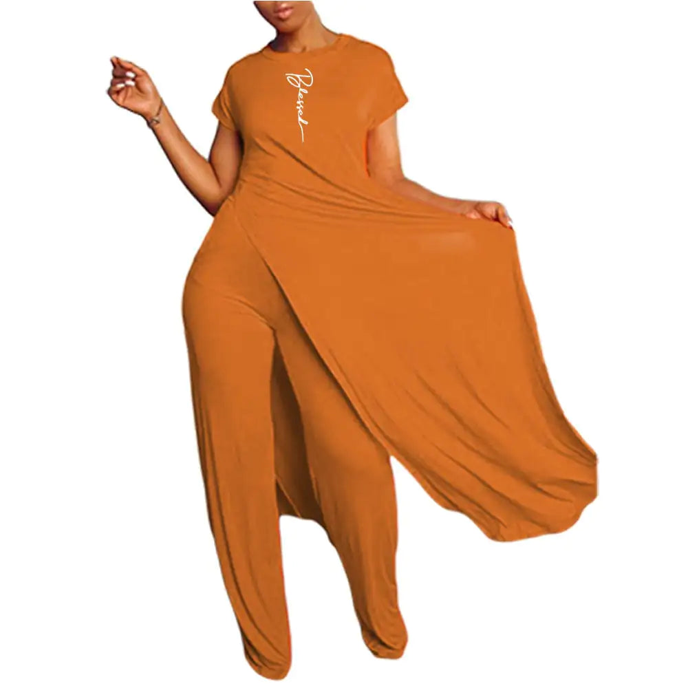 Casual Two-Piece Short-Sleeved Trousers Set - # GIAA23310002