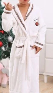 Winter Coral Fleece Thick Bathrobe - # BOAA11710004