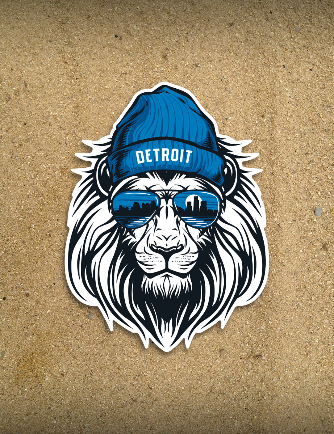 Lion Head - 4" Sticker