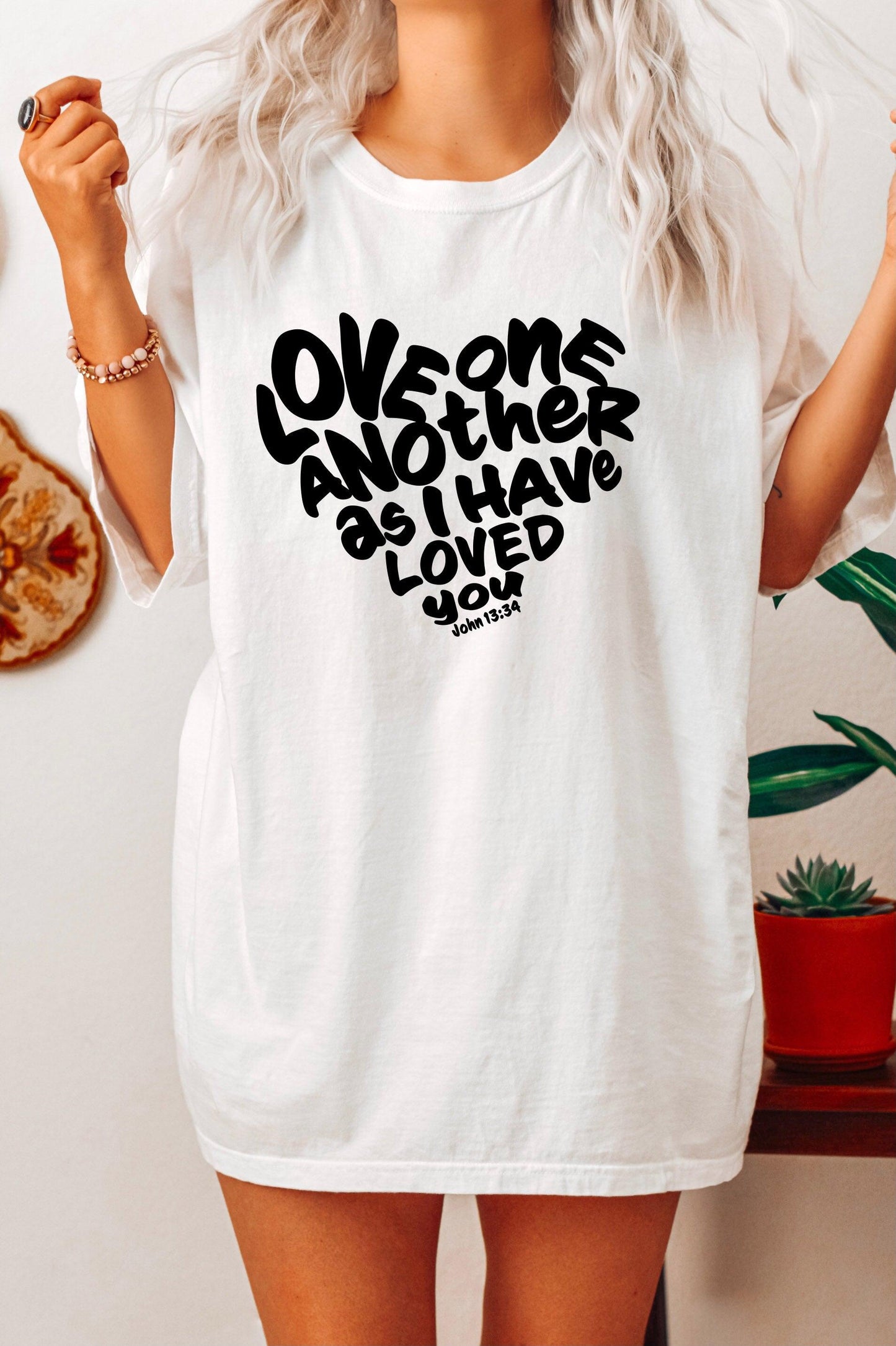 Love One another Christian Comfort Colors T Shirt