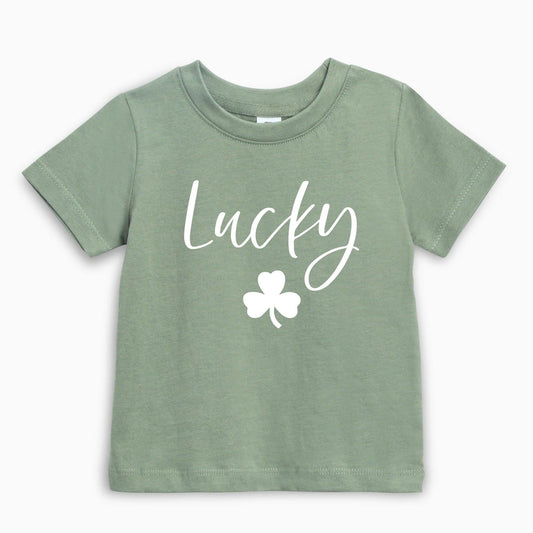 Lucky Clover Shamrock Organic Cotton Baby And Kids Tee