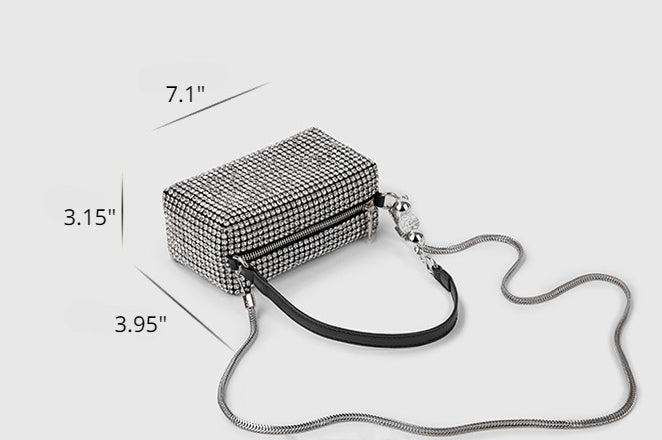 Rhinestone Bag Chain Evening  Shoulder Purse crossbody