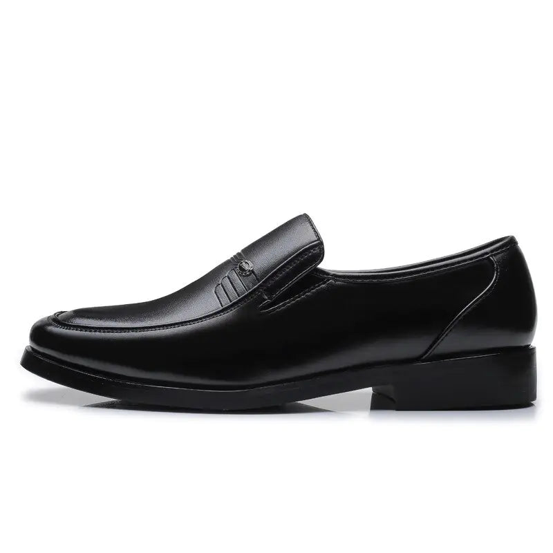 Boys Men's Black Leather Formal Shoes - # BOAA73210006