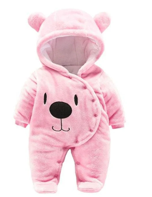 Bear Hooded Jumpsuit Baby - # BAAA21110017