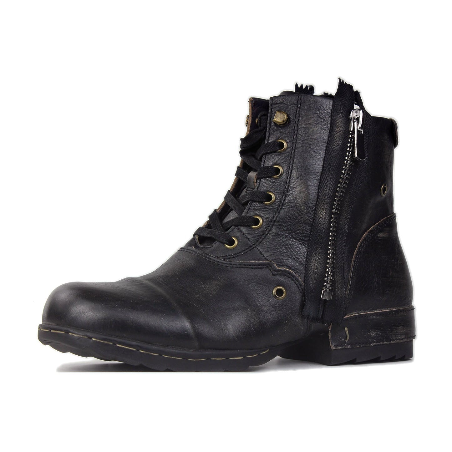 Men's Leather Ankle Boots OS-5008-8-E-F