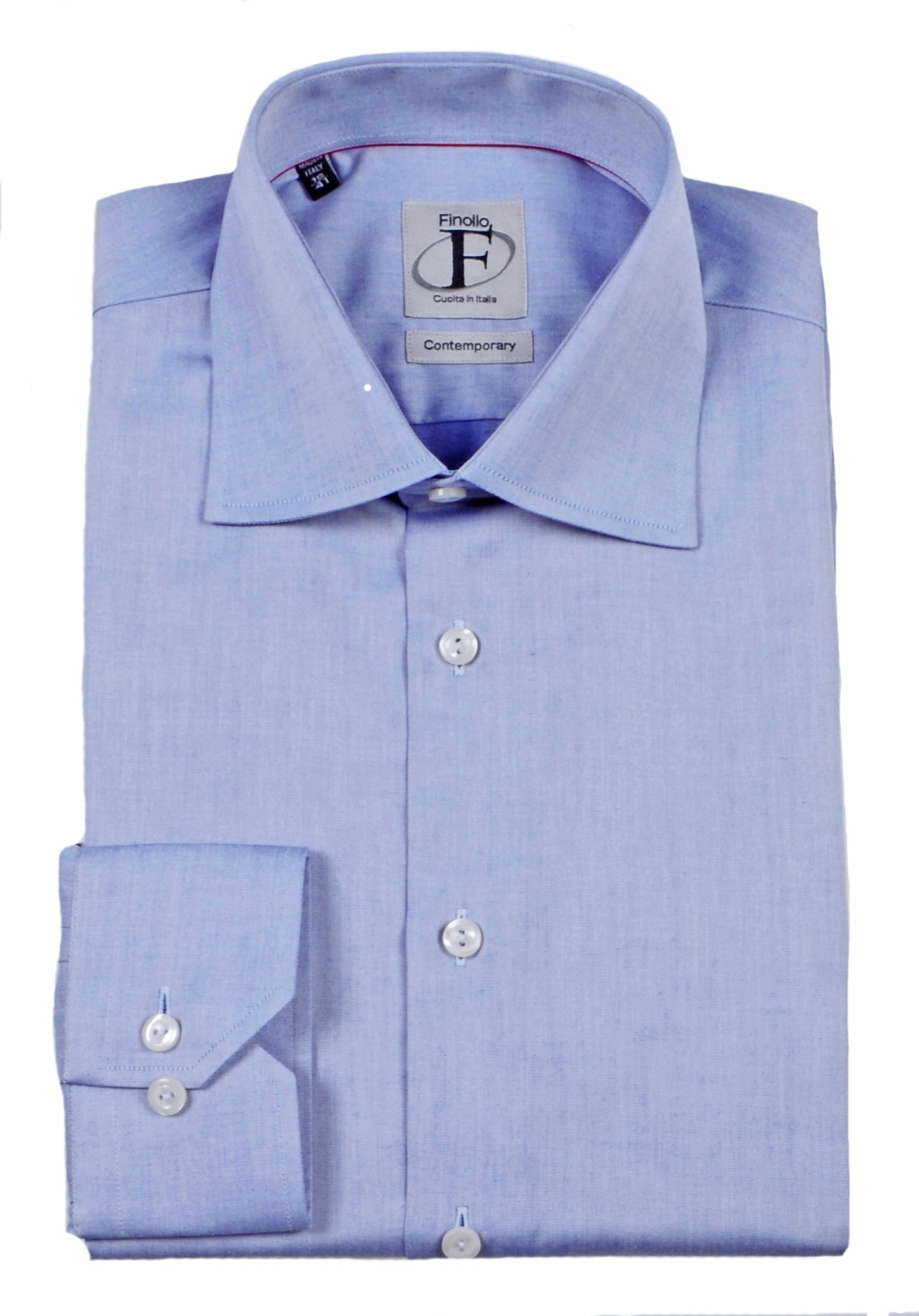 Made in Italy Dress Shirts// Blue/Grey- contemporary fit